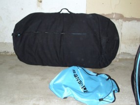 12 mosquito tents in a duffle bag