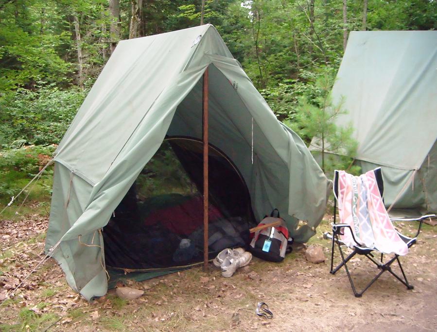 Mosquito Netting in Canvas Tents