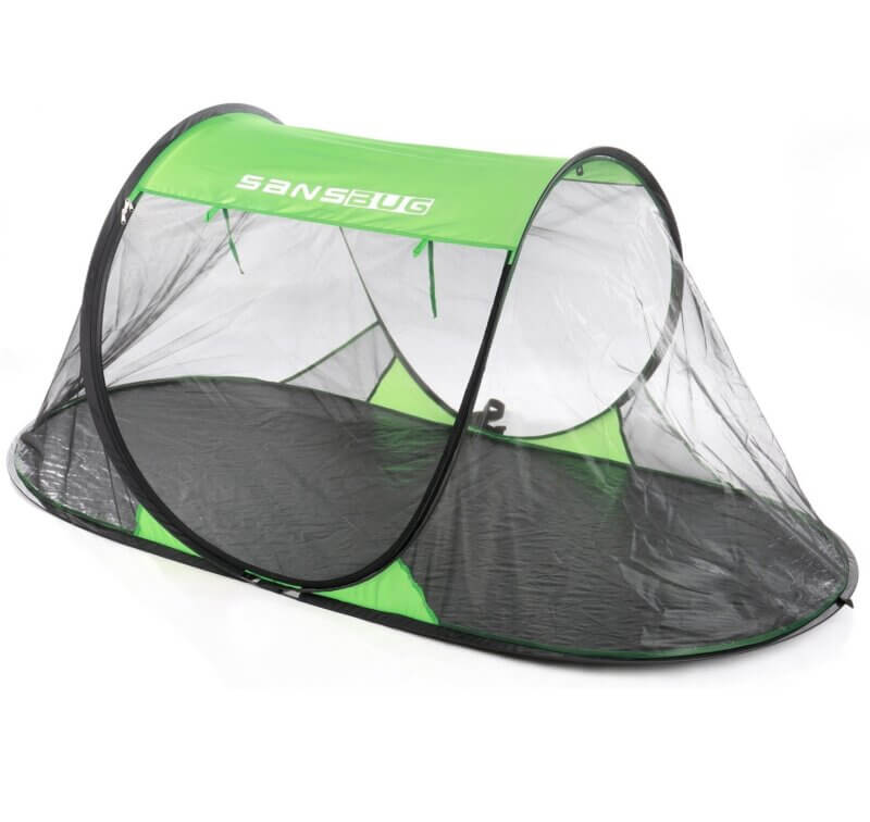 screen tent with floor works better than bug net for camping