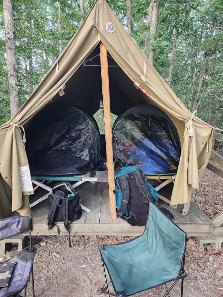 spider proof tent