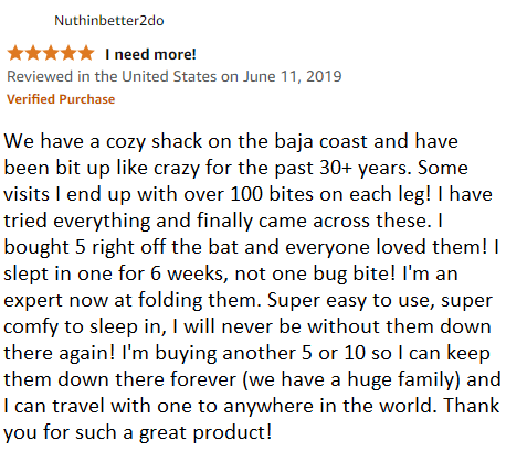 review of pop-up mosquito net tents